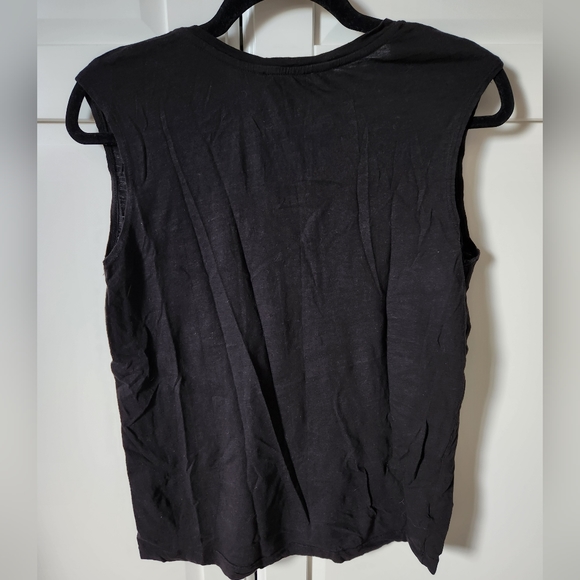 MANGO Black Graphic Tshirt Girls don't cry, Size S - Picture 3 of 3